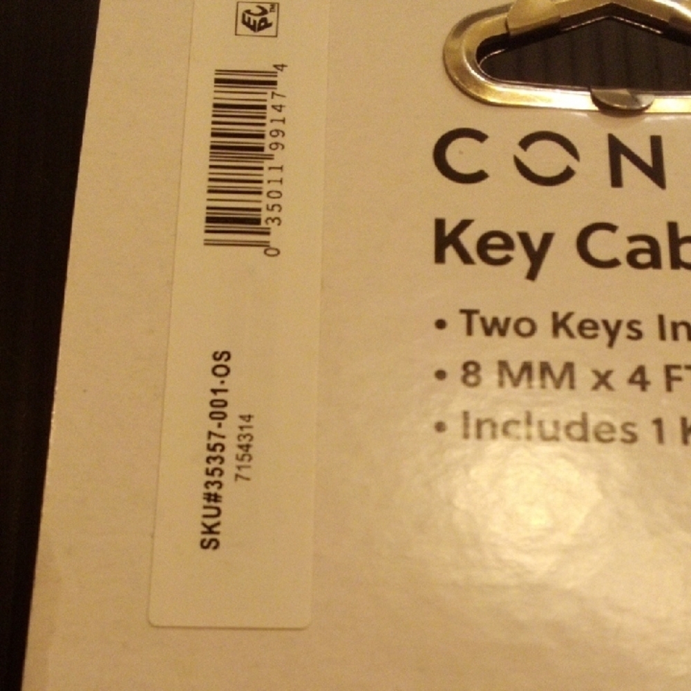 Concord Black Key Cable Lock - Picture 5 of 7